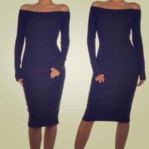 Black off shoulder Dress