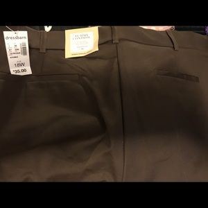 Dress Barn - brown slacks size 18 - new with tags
