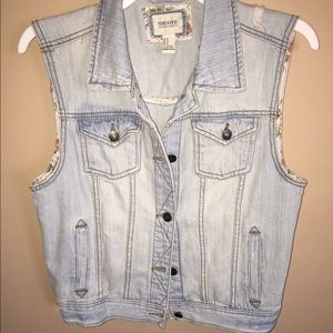 A tank top jean jacket