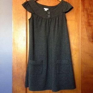 Grey herringbone dress