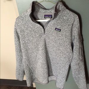 Patagonia grey quarter zip