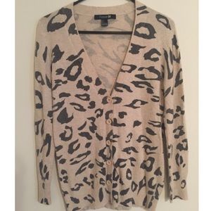 Long Sleeve Leopard Cardigan