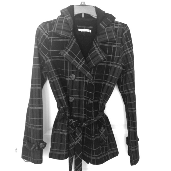 Fully lined Pea coat with belt