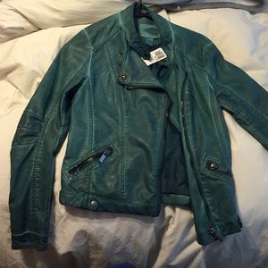 Teal casual jacket