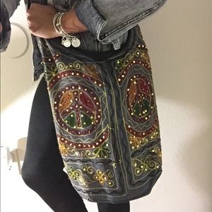 Boho peace lounge bag