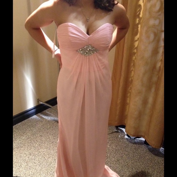 Beautiful light pink prom dress, only worn once. - Picture 2 of 3