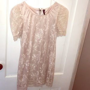 Cream lace dress