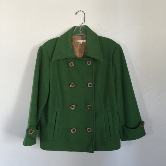 Green CAbi Wool Jacket