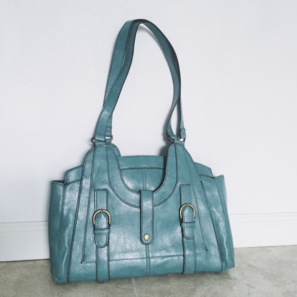 Urban Outfitters Handbags - Urban Outfitters blue vegan leather purse hand bag