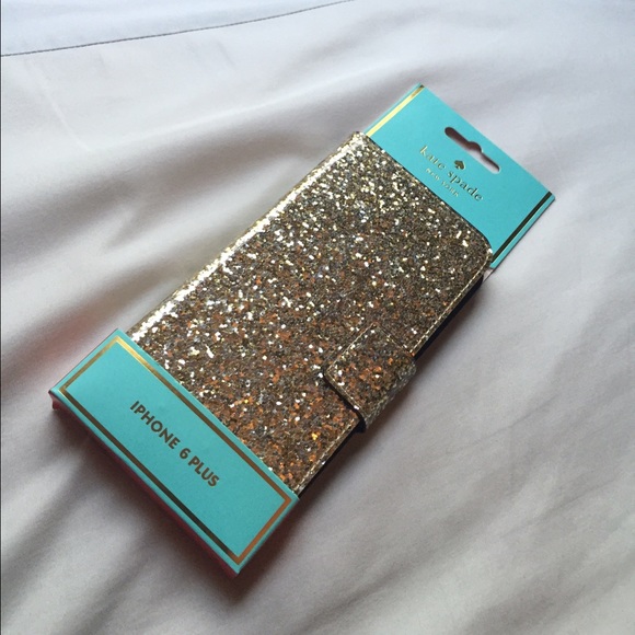 Kate Spade Glitterbug iPhone 6 plus folio
