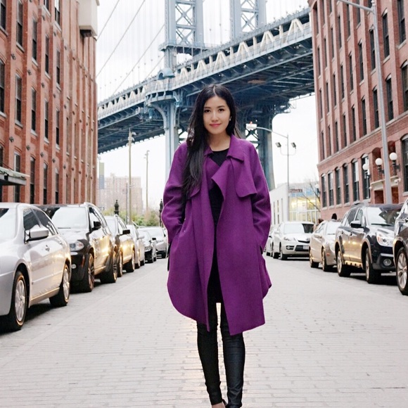 Theory Jackets & Blazers - Gorgeous Purple Lamb wool coat