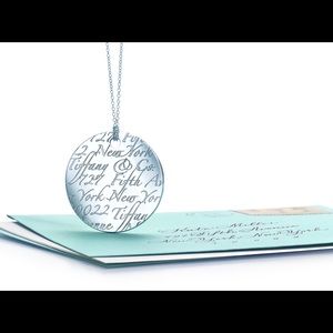 Tiffany & Co New York Notes Circle Pendant