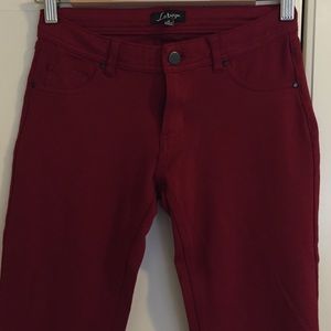 Red jeggings