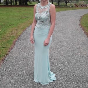 Aqua Prom Dress