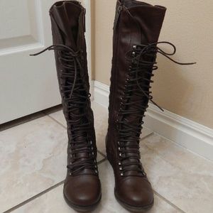 NWOT Lace up Boots
