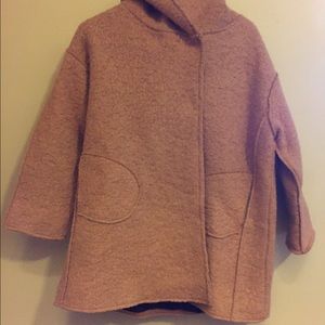 Boiled wool coat