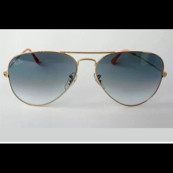 New rayban 58mm blue aviator sunglasses