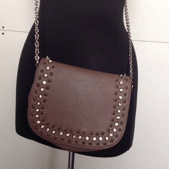 Brown chain purse