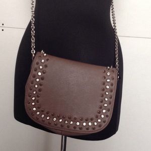Brown chain purse