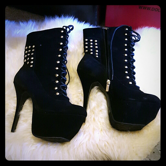 💣✴Frisky style black suede high boots✴