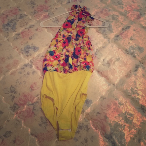 Floral Halter Top (onesie)