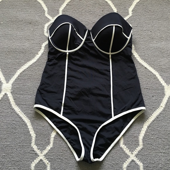 Maio Swim black & white retro style swim suit
