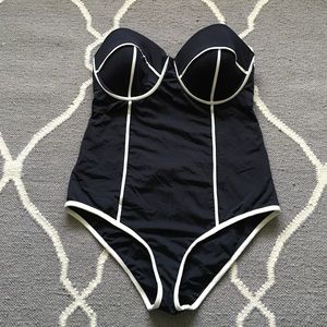 Maio Swim black & white retro style swim suit