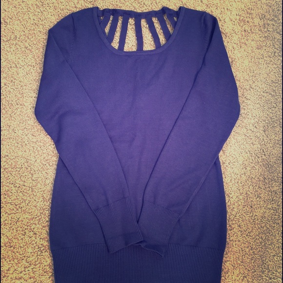 Never worn dark blue cut out design too