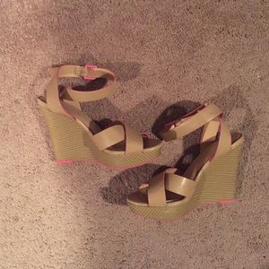 Wrap Around Strappy Wedges