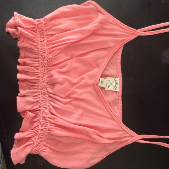 LA hearts crop top
