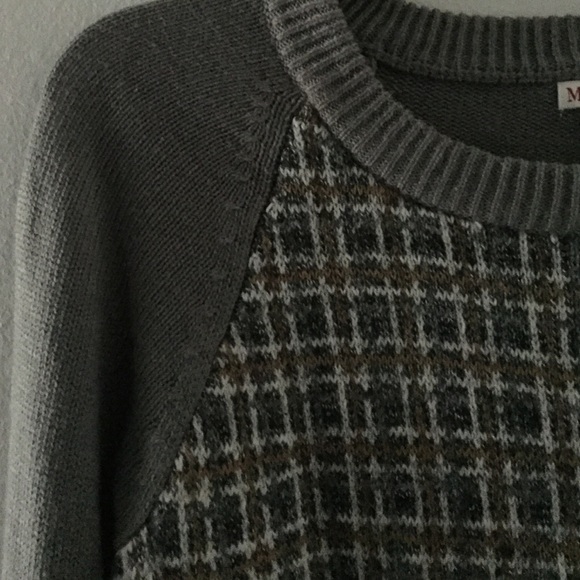 grid print sweater - Picture 2 of 2