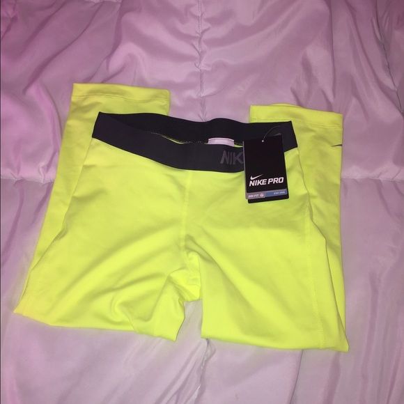 Neon Yellow Nike Pros