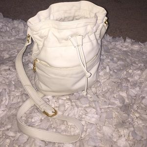 Genuine Leather 'bucket' Handbag