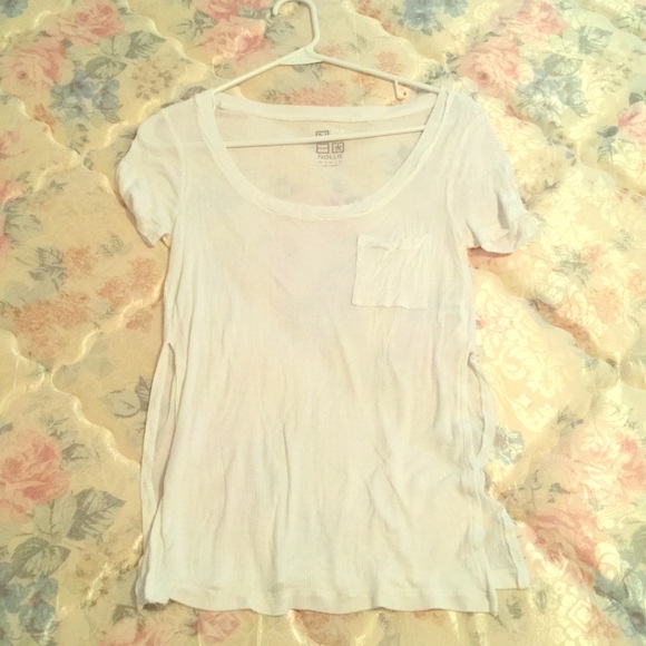 White Nollie (sides slit) T-shirt