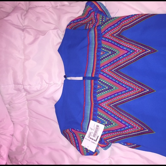 Blue Aztec Dress - Picture 2 of 2