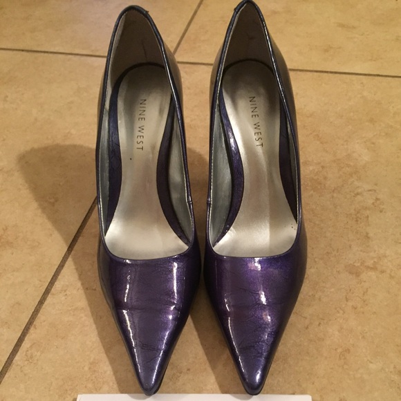 Nine West blue heels.  Size 6.