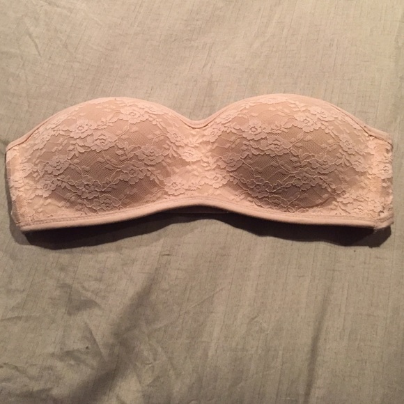 Pink Strapless Bandeau