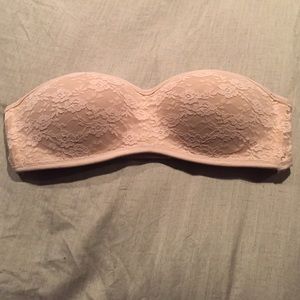 Pink Strapless Bandeau