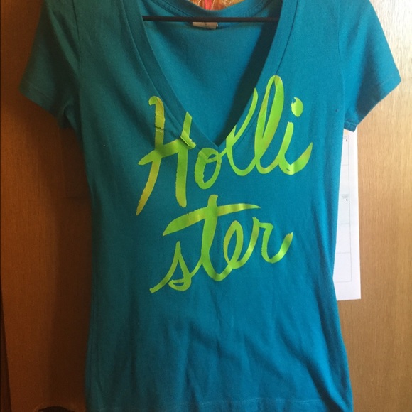 Small Blue Hollister V Neck