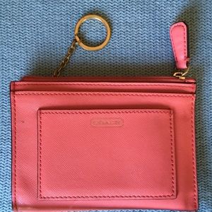 Coral coach wallet