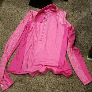 Hot pink running jacket