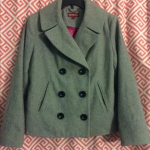 Merona Gray Peacoat $20 Size L
