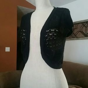 Cap sleeve crop shrug