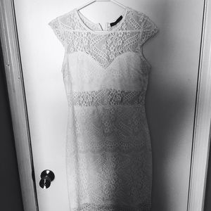 Lace body fitting dress