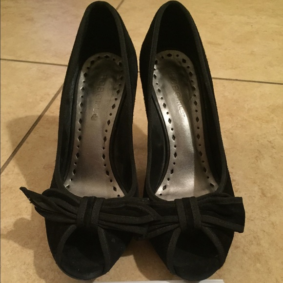 BCBGirls black suede heels.  size 6 1/2