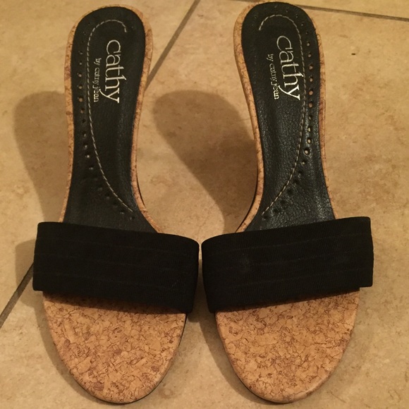 Cathy Jean black sandals