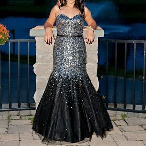 Camille La Vie Sequin Mermaid Dress