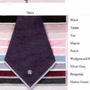 Monogrammed card table cover