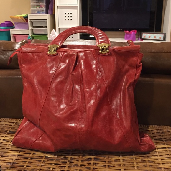 Leather Hand held Tote bag