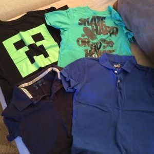 2 boys tshirts size 6-8